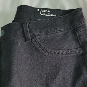 D. Jeans Black High Waist Skinny Pants